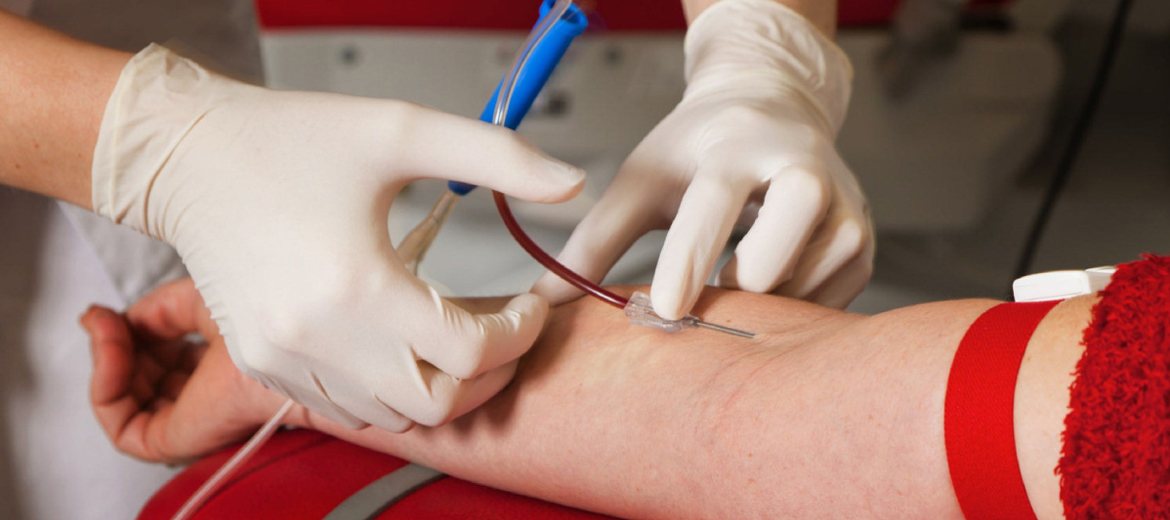 Campanha de doação de sangue realizada no CEMHS